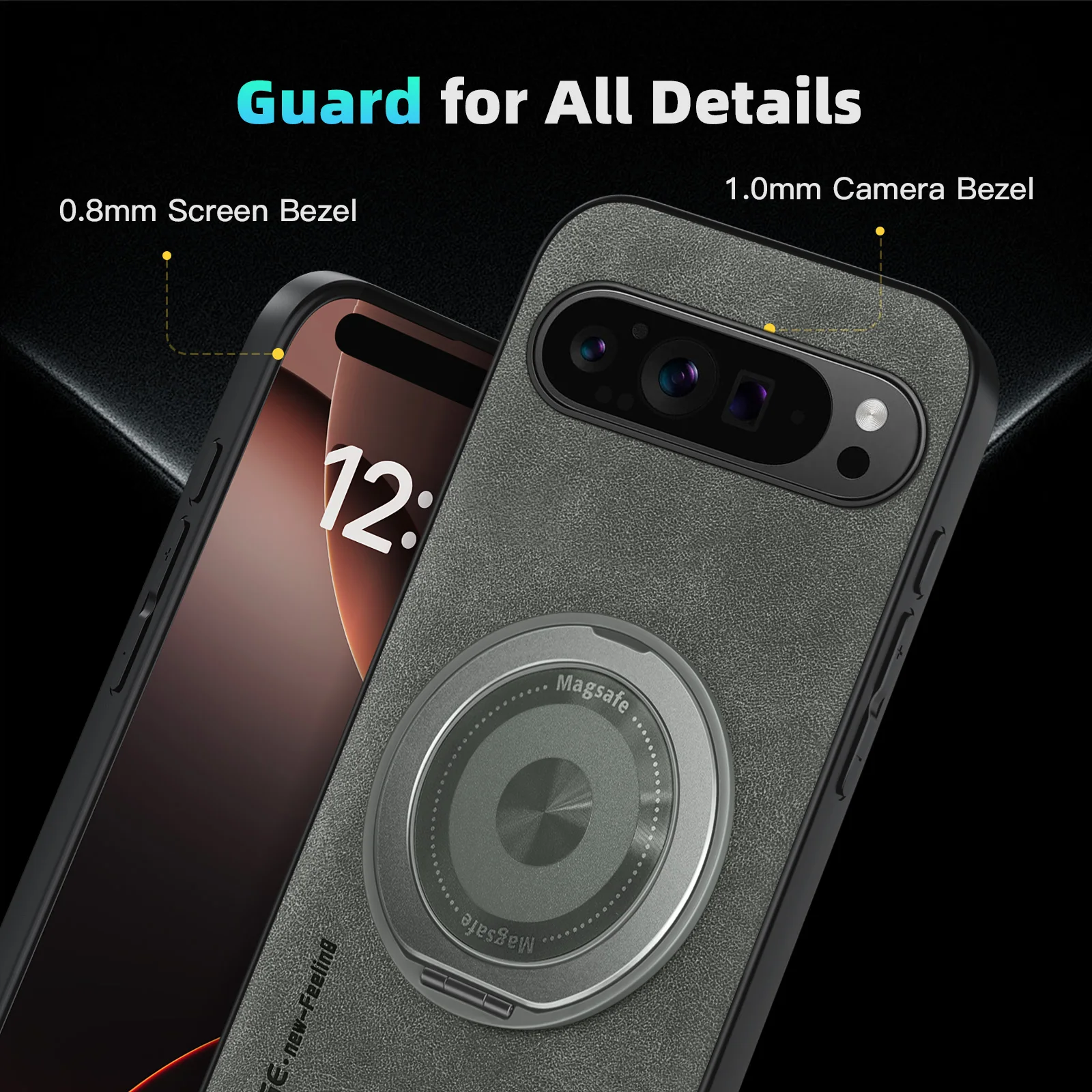 Чехол для телефона Google Pixel 10 Pro XL 9A 9 8A 8 7A 7 с поворотным креплением, магнитным креплением, мягкими краями, защитой от падений и отпечатков пальцев, Funda Coque