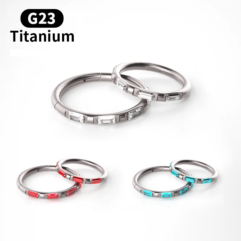 

2021 Fashion Ladies Nose Ring Nose Band G23 Titanium Zircon Diaphragm Earrings Cartilage Piercing Body Decoration Jewelry