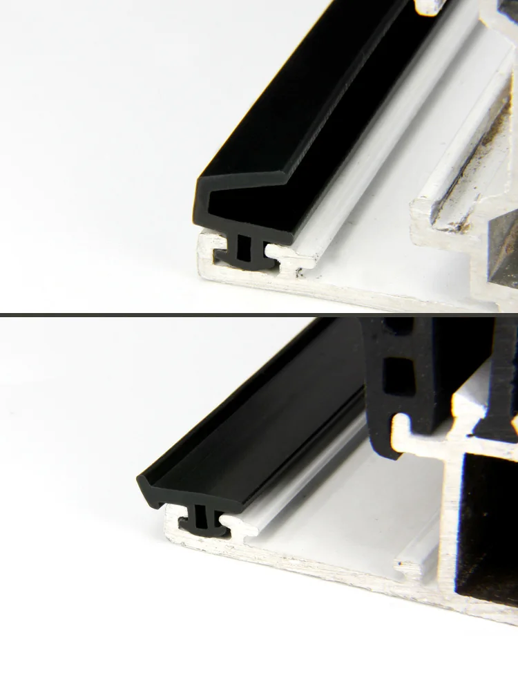 1/3/5M Bridge Cutoff Silicon Sealing Strips Card Slot Type Windproof Dust-Proof Seal Aluminum Alloy Door Window Soundproof Strip