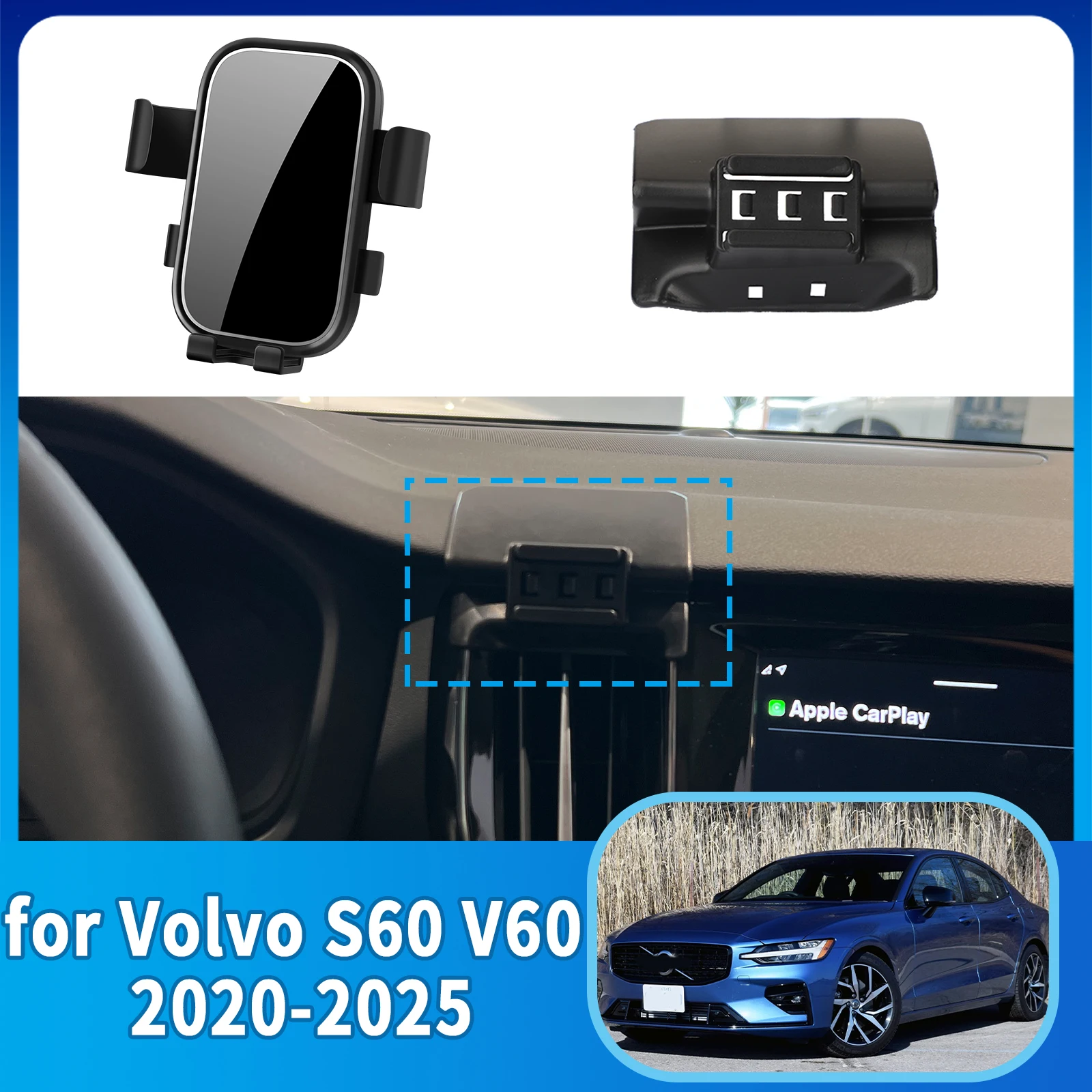 

Car Mobile Phone Holder for Volvo S60 V60 2020~2025 Navigation Stand Auto Accessories GPS Bracket