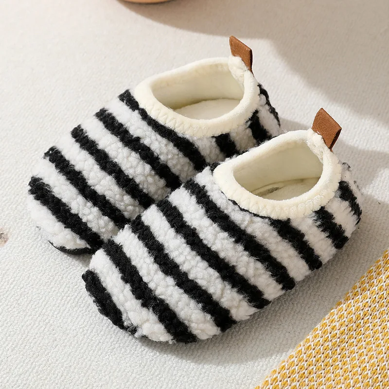 Simple Baby Shoes Comfort Floor Socks Non Slip Soft Sole Girl Shoe 2025 Autumn Winter Pure Cotton Shoe Light Children Kids Shoes