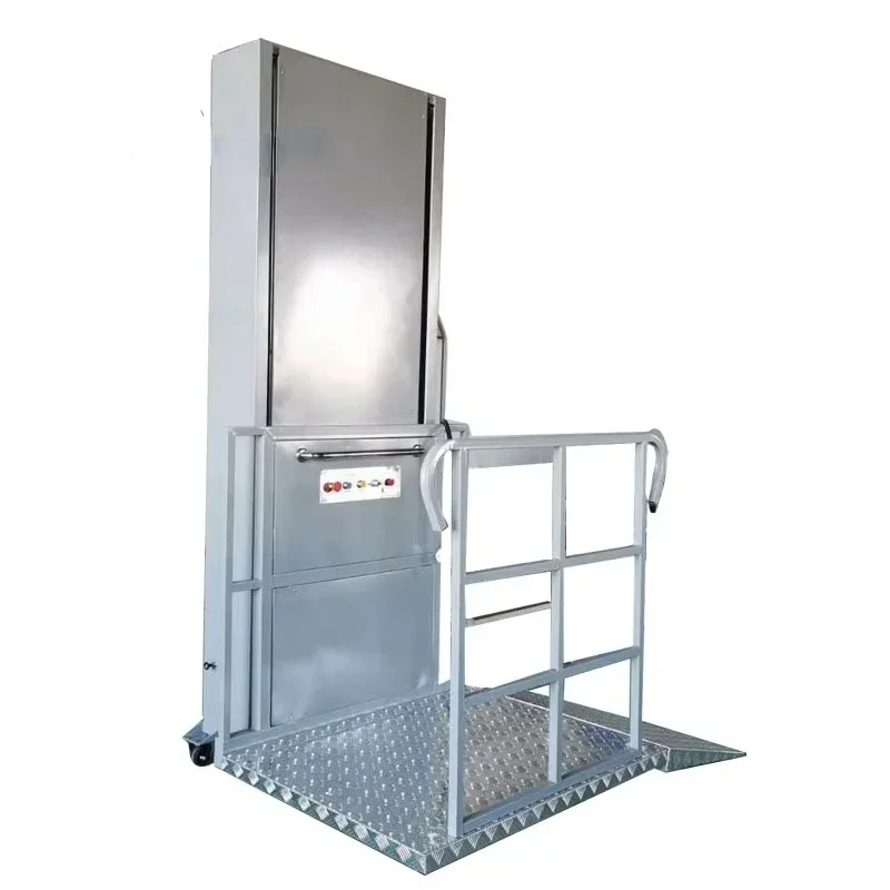 Electric hydraulic outdoor vertical wheelchair lift platforms Handicap stair wheelchair lift for disabled people