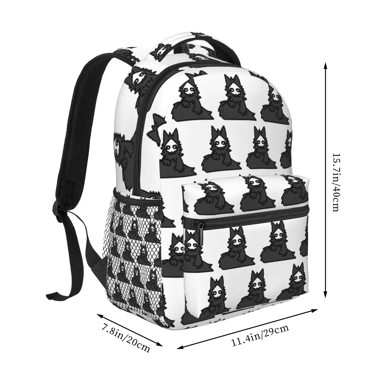 Mochila De Sprite con cola sentada cambiada pura para niños y niñas, mochilas escolares para estudiantes, mochila de viaje de dibujos animados, bolso de hombro