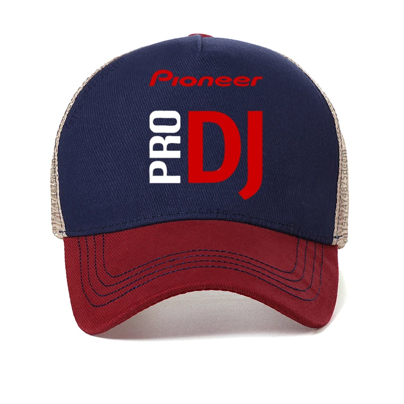 Pioneer DJ Pro Baseball Caps Men Women Fashion Mesh breathable trucker hat Adjustable Hip Hop Music Hats Snapback Garros