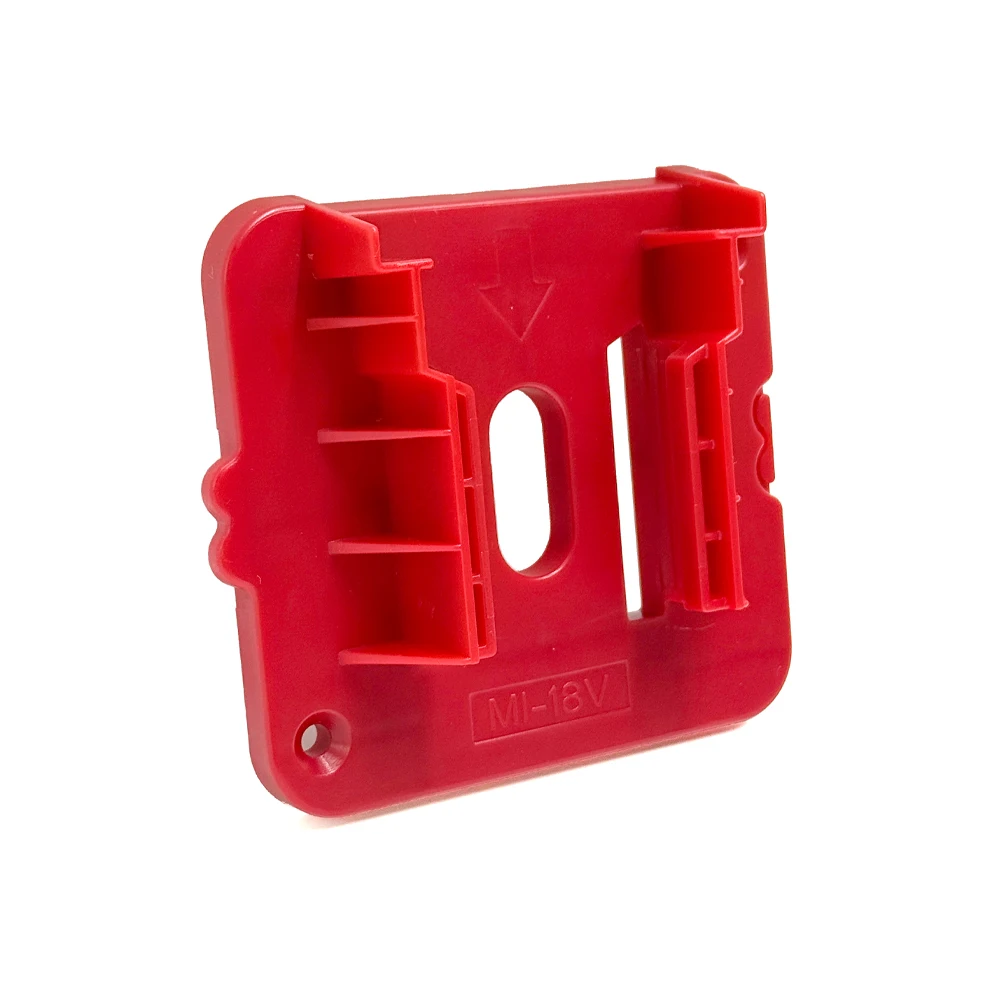 10er-Pack Batteriehalter für Milwaukee M18 18V Akku, Wandhalterung, Aufbewahrungsbox, Werkzeughalter für Regal, Transporter, Werkzeugkasten – Detail 2