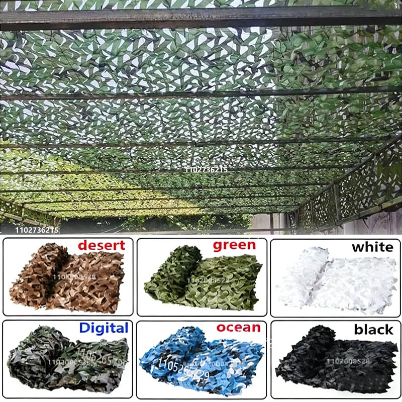 Hunting camouflage nets and jungle camouflage nets are used for decoration, shade, hunting, camping, and outdoor activities