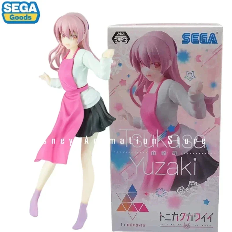 In Stock 100% Original SEGA Luminasta FLY ME TO THE MOON Tsukasa Yuzaki Kitchen Clothes Anime Action Figures Model Collection