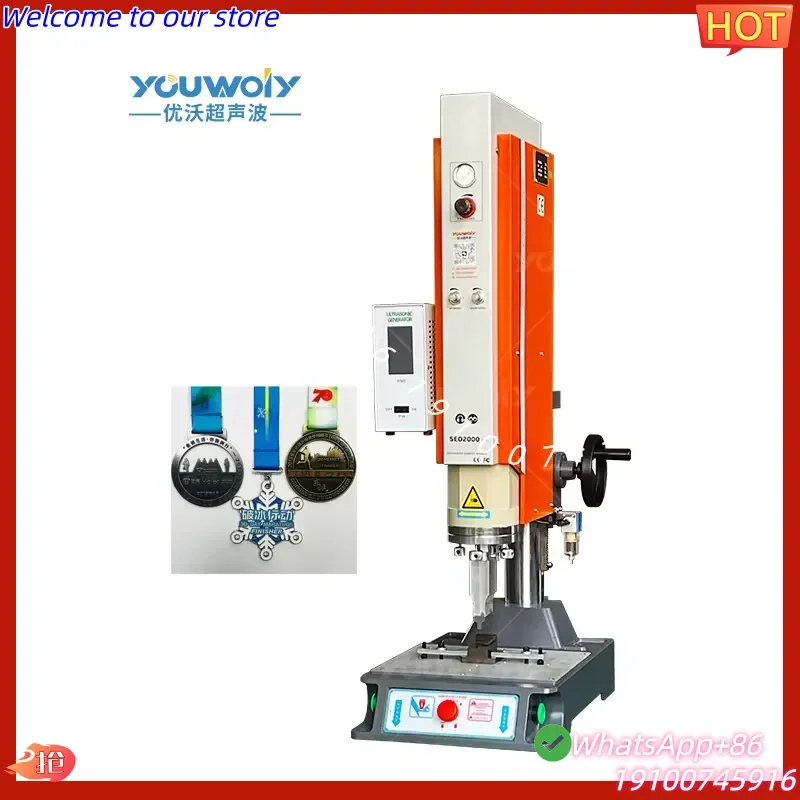 2026Hot Ultrasonic Plastic Welding Machine for Lanyards Ribbon Lanyards Hook Loop Strap Sealing
