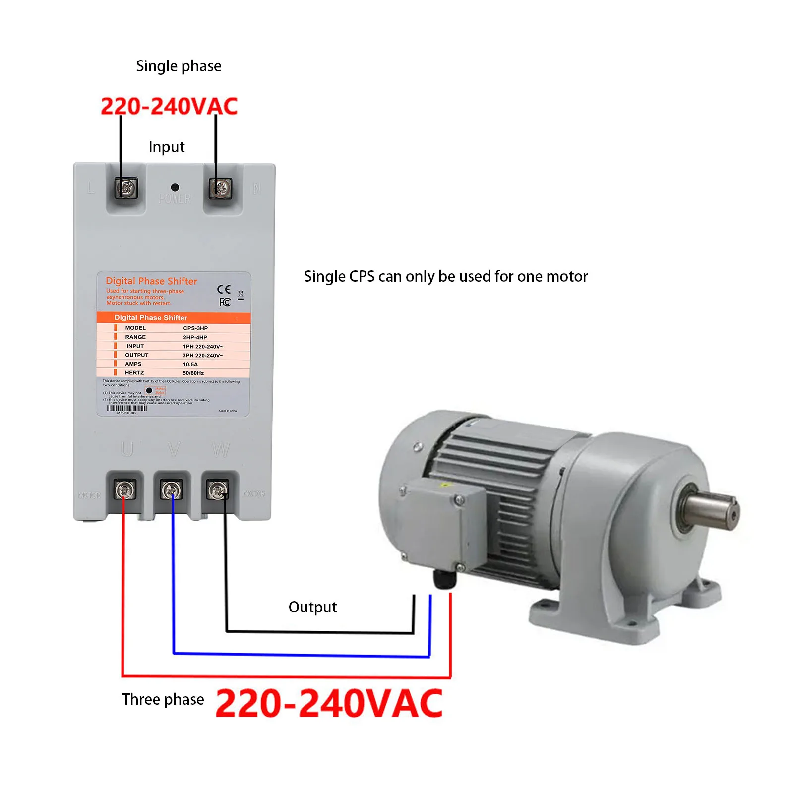 مرحلة واحدة إلى 3 مراحل محول المرحلة الرقمية شيفتر عالية الاستقرار انخفاض استهلاك الطاقة المدمجة لآلات النجارة