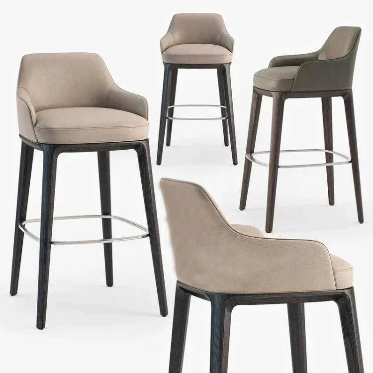 Sillas Altas de Comedor, Taburetes de Bar, Sillas de Recepción, Taburetes de Bar Blancos Vintage, Taburetes de Bar de Mediados de Siglo, Conjuntos de Muebles de Jardín