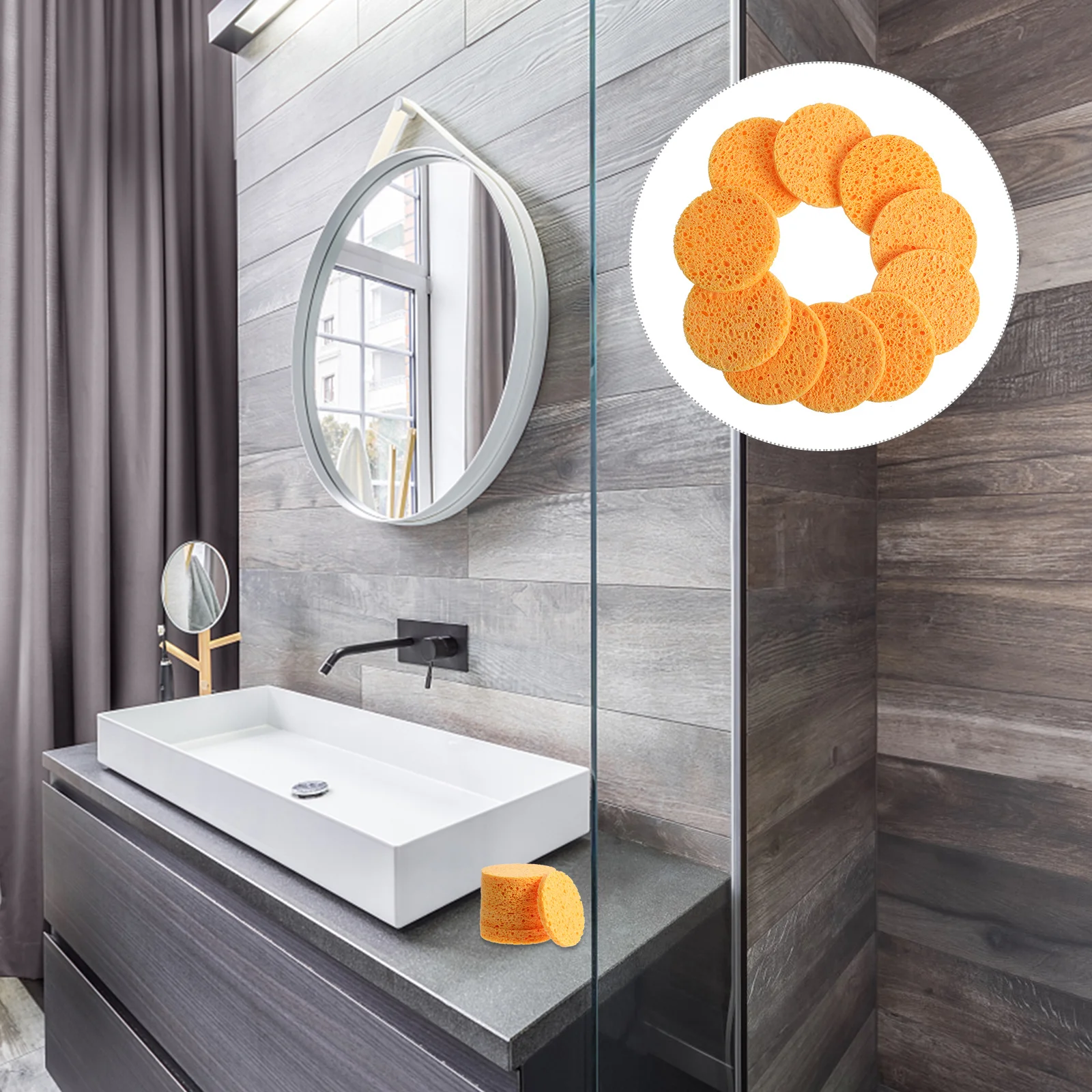 

10Pcs Compressed Facial Sponges Makeup Remover Puff Gentle Exfoliating Face Cleaning Pads Deep Pore Cleansing Accessories