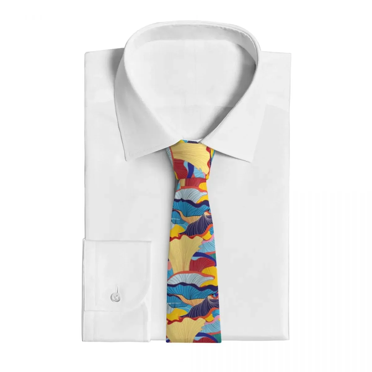 Men's Tie Retro Flower Texture Neck Ties Abstract Art Kawaii Funny Collar Tie Graphic Leisure High Quality Necktie Accessories