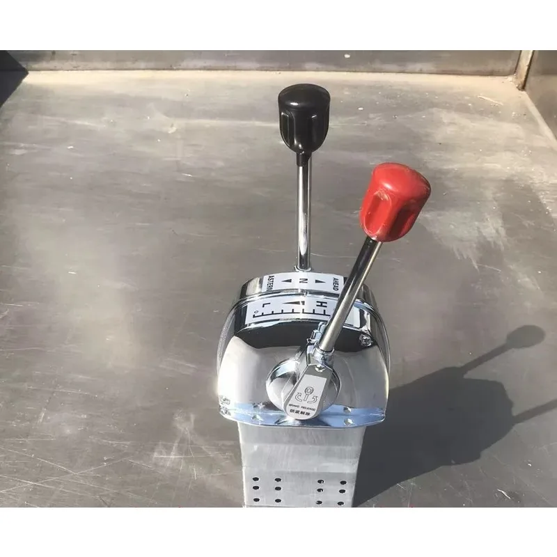 Japanese-style throttle head controller, gear shifter,all stainless steel throttle cable cooler, boat engine external gear lever