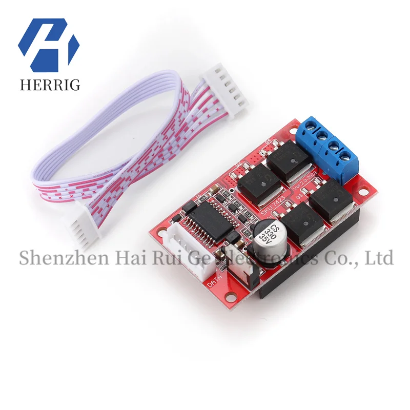 

1PCS 450W high-power DC motor drive board module controller capable of full PWM forward and reverse braking 12V24V36V