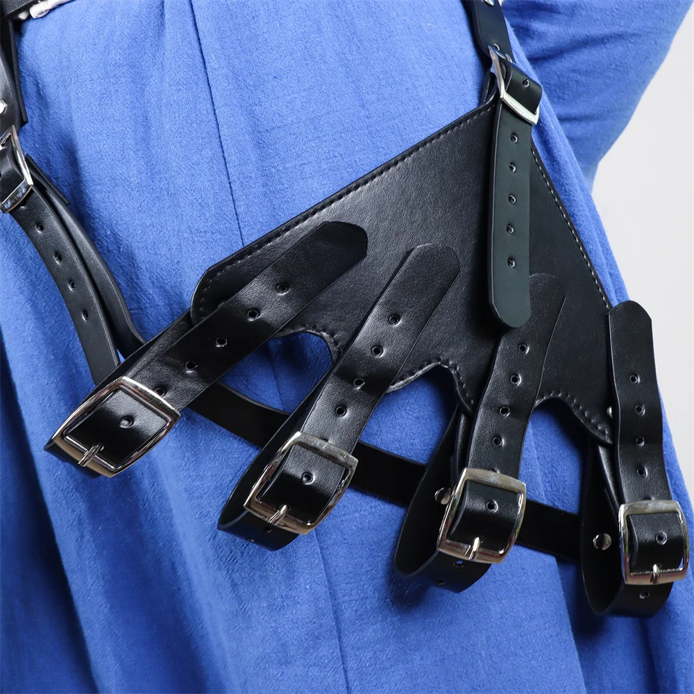 حزام سيف عتيق من القرون الوسطى للرجال والنساء ، إكسسوارات تأثيري ، حامل سيف ، غمد ، حزام خصر فايكنغ نايت ، جلد صناعي