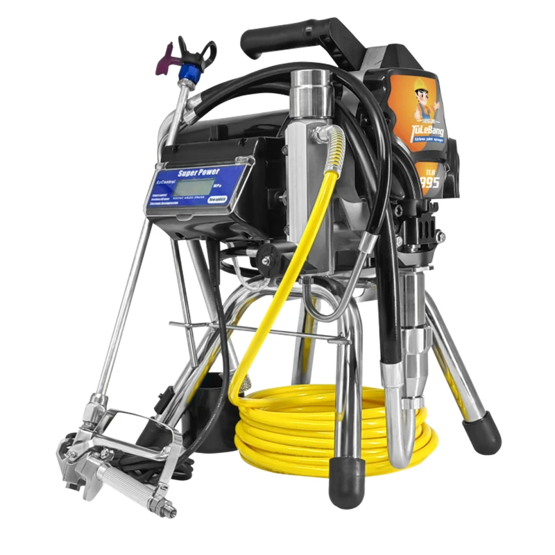 

Электрический высокого давления безвоздушного распылителя 995 Высокая мощность бытовой стены лечения краски 3000W Мощность 220 ~ 240V 50 ~ 60HZ