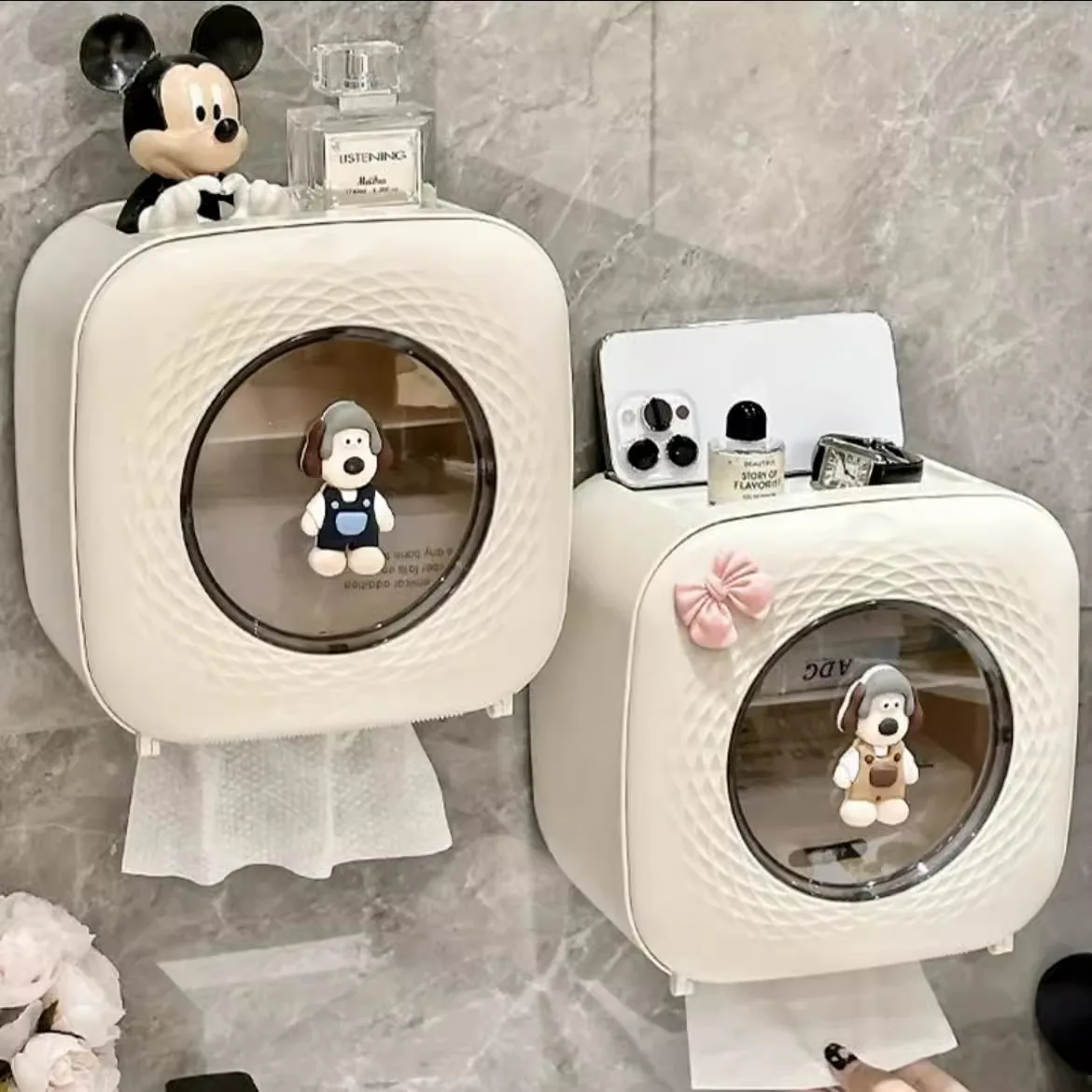 

Toilet Bathroom Kitchen Paper Holder Waterproof Tissue Box Plastic Storage Rack wet paper towel Box Holder Sundry Organiser