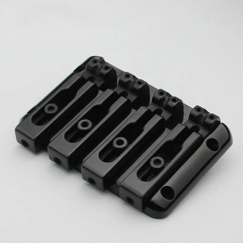 4 String Bass Bridge, BB204, New, Chrome, Black