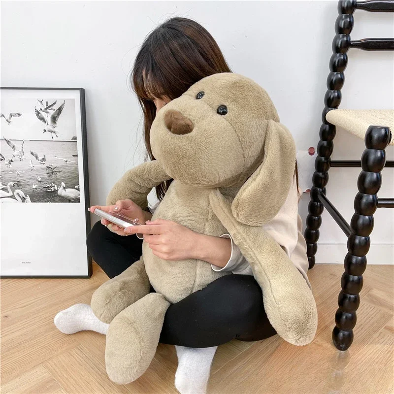 2024 New Style Creative Cartoon Grey Puppy Exquisite Soft Workmanship Doll Decoration Great Birthday Presents for Friends or Kid