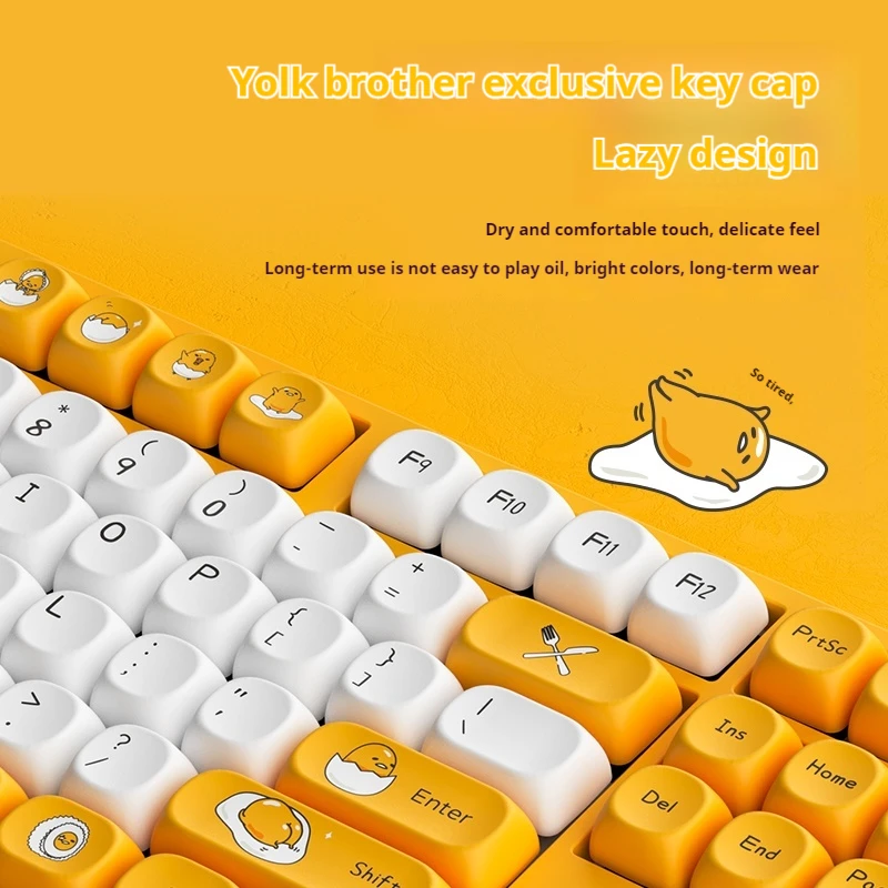 5108b Plus Brother Co Branded Mechanical Keyboard  Thri Mode108 Keys Hot Swappable Moa Keycaps Brain Peripherals Ergonomics