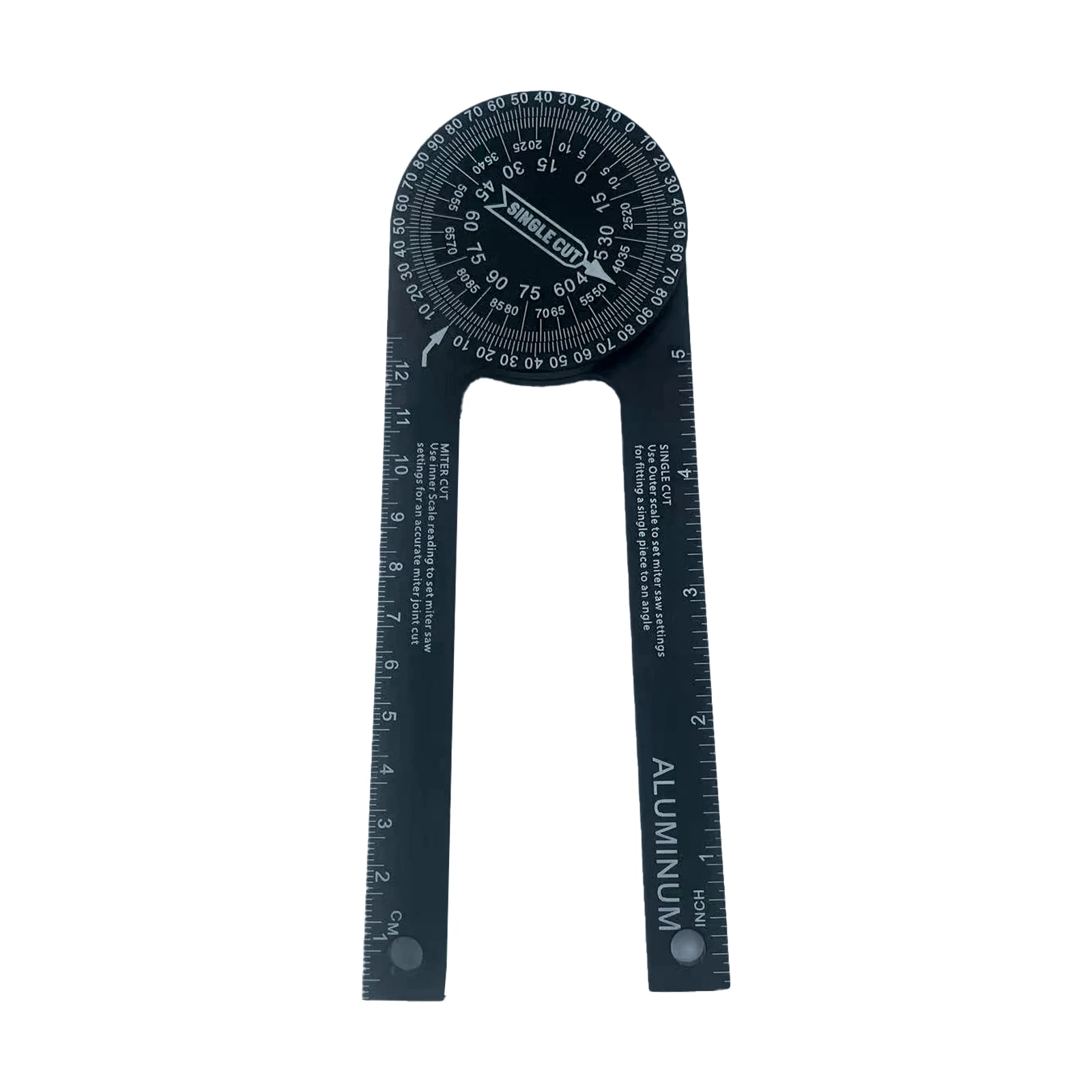 

Professional Woodworking Scale Mitre Saw Protractor Angle Level With Marking Pencil Carpenter Angle Finder Measuring Ruler Meter