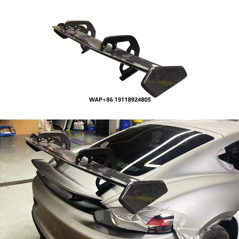 

2016-2024 RS Carbon Fiber Tail Spoiler New Condition Wet Carbon Rear Style Upgrade for Boxster Cayman PAG 718