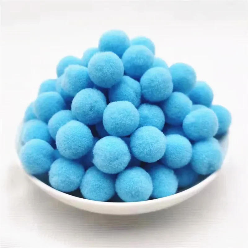 Kids DIY Pompoms Toy Craft Supplies Mini Fluffy Pompon 10/15/20/25mm Pom Poms Christmas Home Decoration Accessories 100pcs/50pc