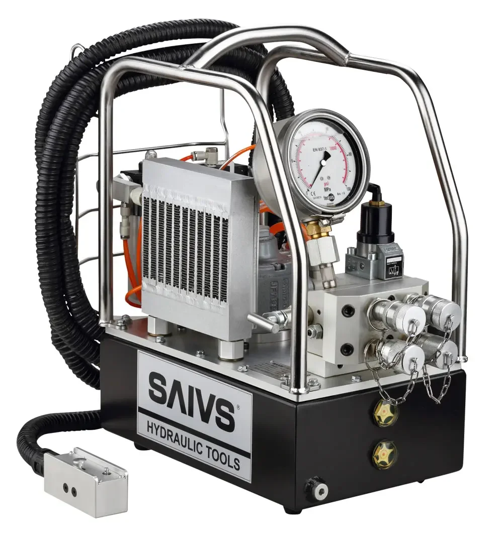 

SPA-70 3 Speed Hydraulic Torque Wrench Pump Ultra High Pressure 700 Bar Air Hydraulic Pump SPA Mining Industry Motor Power