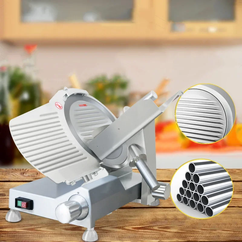Commercial/Home Slicer with 220MM/300MM Metal Blades—Ideal for Slicing Beef and Turkey, and Cutting Deli Meats 220V/110V