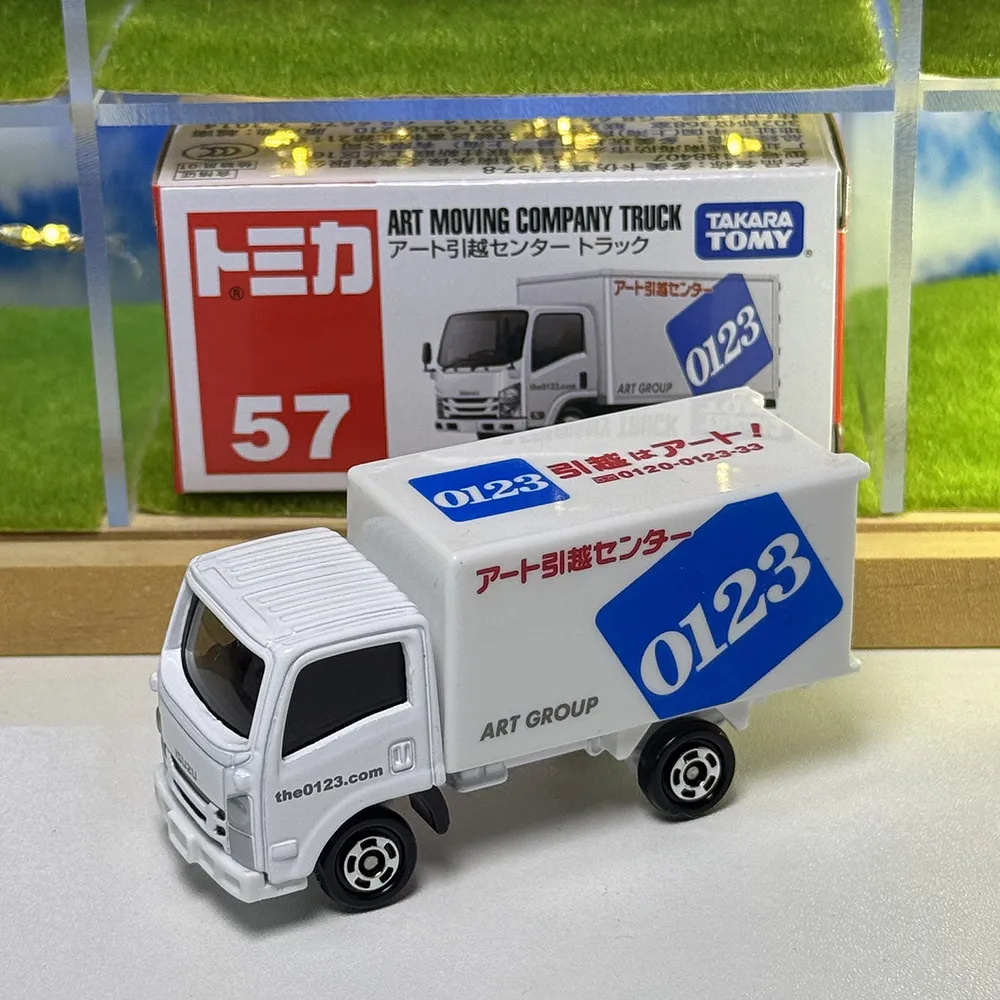 Takara Tomy Tomica No.57 Art Moving Center Truck Alloy Diecast Mini Vehicle Model Collectible Toy For Boys Kids Birthday Gift