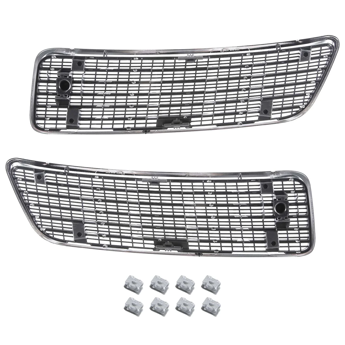 Rejilla superior plateada para capó delantero de coche, rejilla de ventilación para Mercedes Benz Clase S W221, 2007-2013, 2218800205, 2218800305