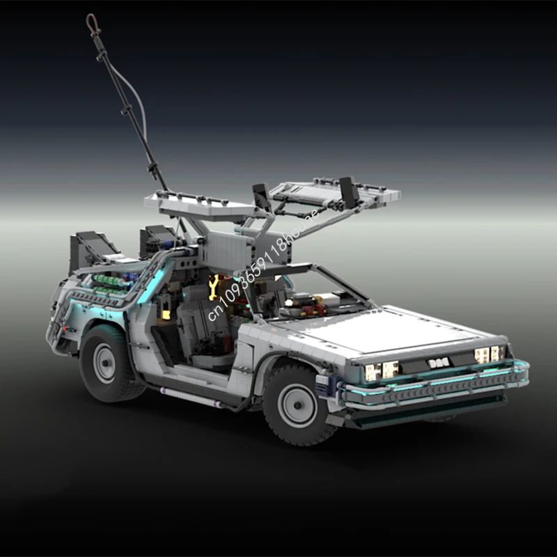 

5226pcs MOC 1:8 Collectors Edition Back to the Future DeLorean Timemachine Icons Inspiring Creative Birthday Gift Building Block