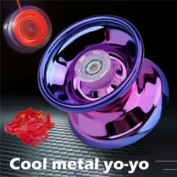 Alloy Flashing Metal Yoyo Children's Toys Funny Toy Yoyo for Kids and Beginners Metal Yo-Yos Outdoor Toys Accessories