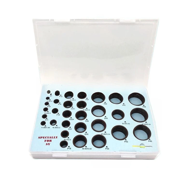 For Komatsu Caterpillar Hitachi Kobelco Hyundai Daewoo Doosan Sany Box O-ring Repair Kit Sealing Ring Excavator Accessories