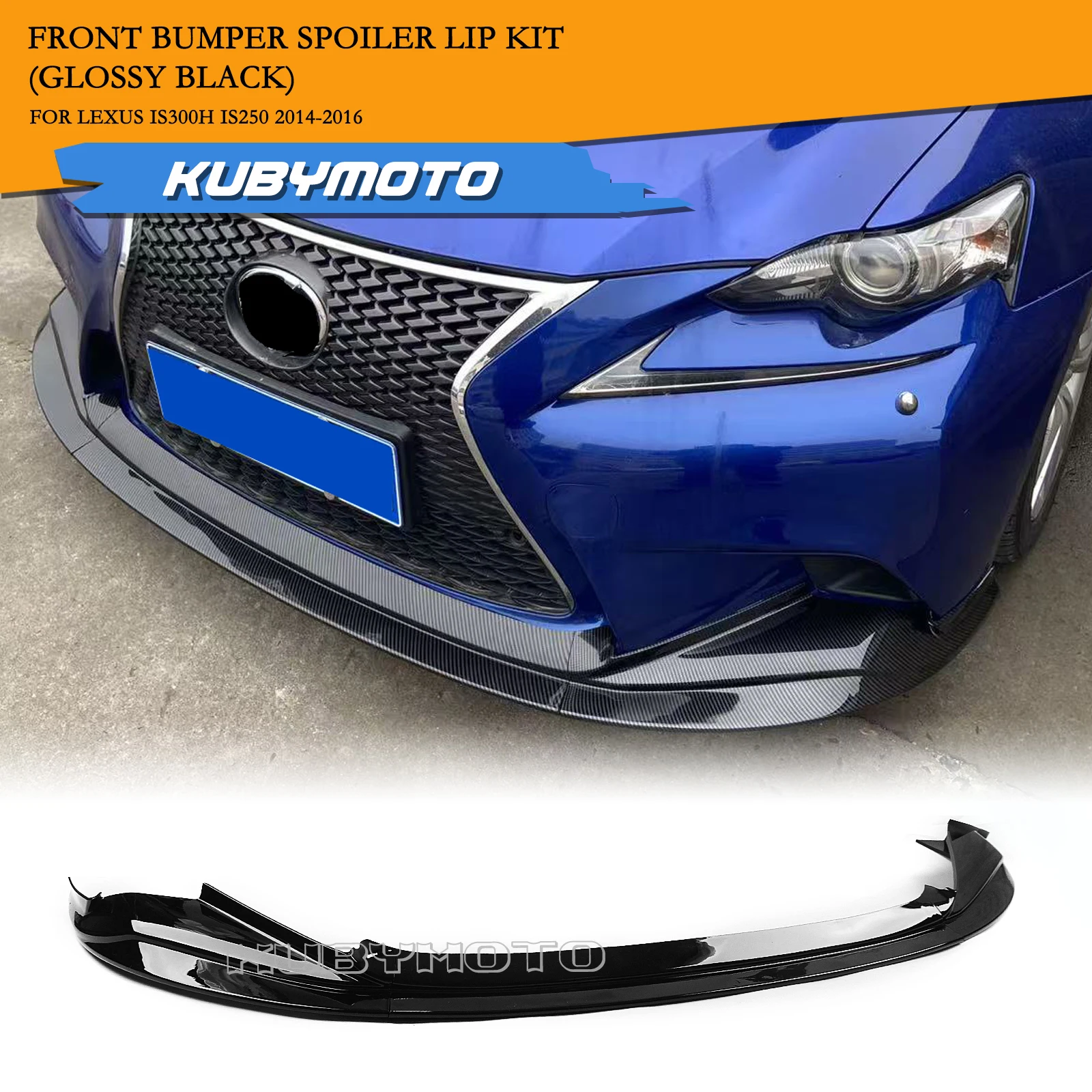 Car Front Bumper Spoiler Lip Lower Splitter For Lexus IS200t IS300 IS250 IS350 Sedan F-Sport 2014-2016