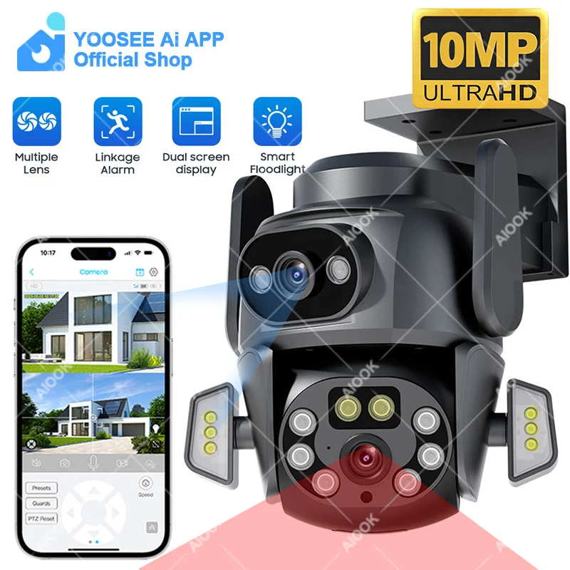 yoosee-ai-app-6-free-ai-functions-dual-lens-hd-10mp-wifi-camera-two-way-intercom-night-vision-outdoor-camera-mobile-tracking