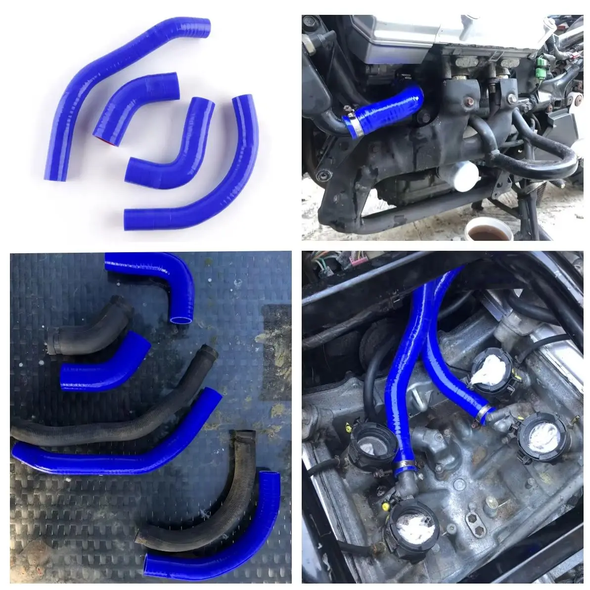 

4PCS 3PLY For Honda ST1100 ST 1100 1991 1992 1993 1994-2002 Silicone Radiator Coolant Cooling Hose Pipe Tubing Duct Set Kit