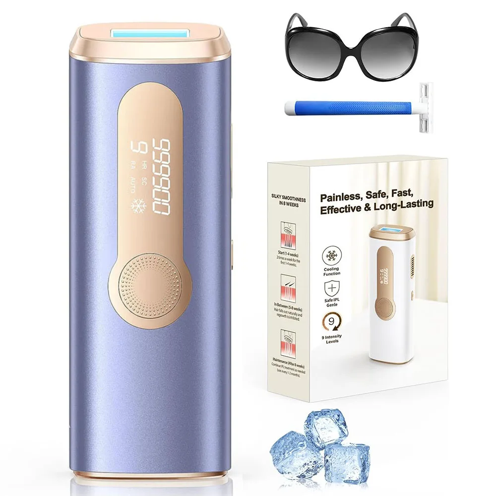 IPL Laser Ontharingsapparaat Ijskoeling 3-in-1 Pijnloos 16J Photoepilator Permanent Hele Lichaam Thuisbehandeling voor Mannen en Vrouwen