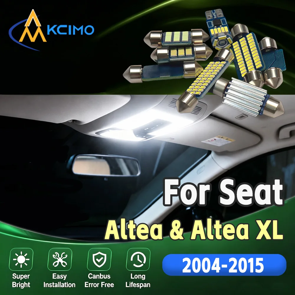 

For Seat Altea & Altea XL 2004-2015 Vehicle Specific Canbus LED Interior Map Light Bulbs Easy Install Indoor Lamp Accessories