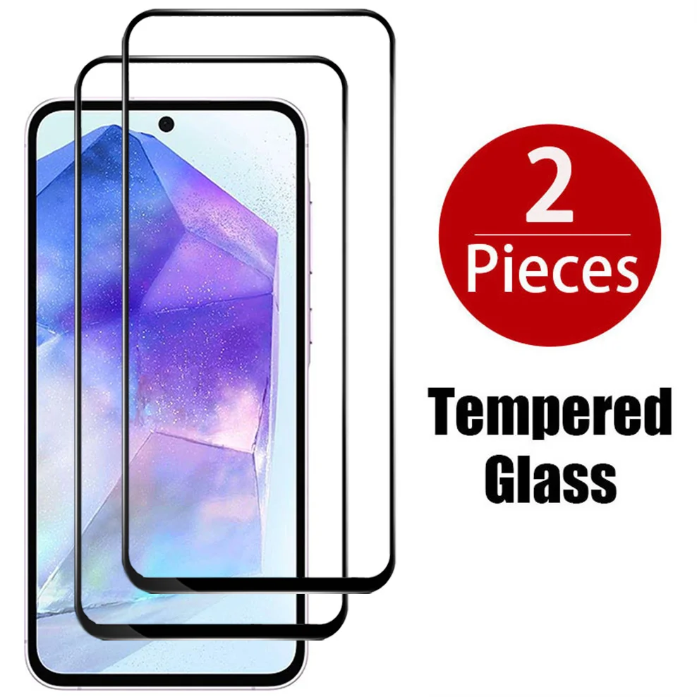 2 Pcs/Lot, Tempered Glass for Samsung Galaxy A55 5G Screen Protector A55 5G Protective Glass Samsung A 55 Glass