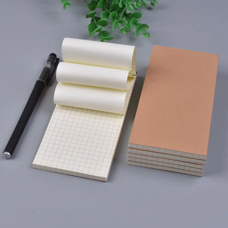 5pcs/Lot Student Schedule Mini Notebook To Do List Daily Small Grid Check Memo Pads Wordbook Notepads Stationery Office Diary