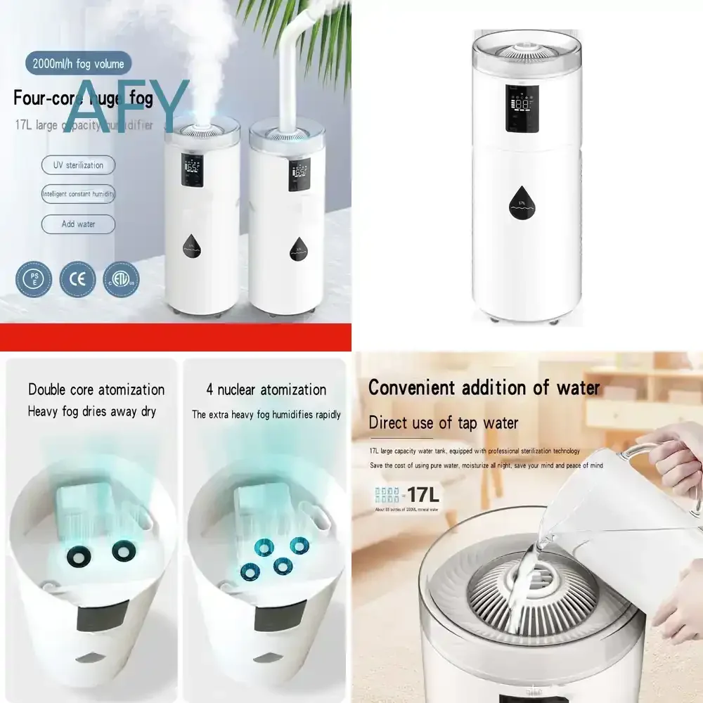 Electric Humidifier for Home Appliance HQ JS837 17L Floor Standing Heavy Mist Humidifier for Domestic Commercial Use Air