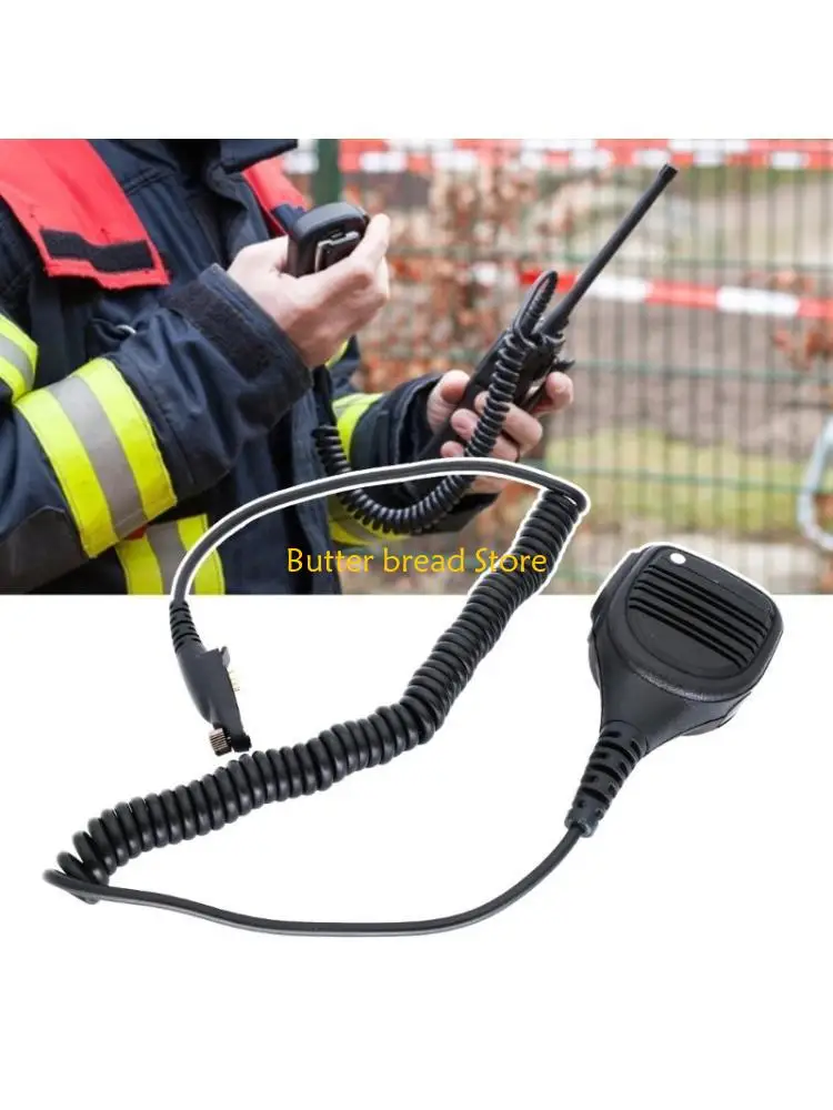 W89C 라디오 스피커 마이크 어깨 옷깃 핸드 마이크 3.5mm 사운드 잭 GP328plus GP338plus 용 휴대용 라디오 마이크