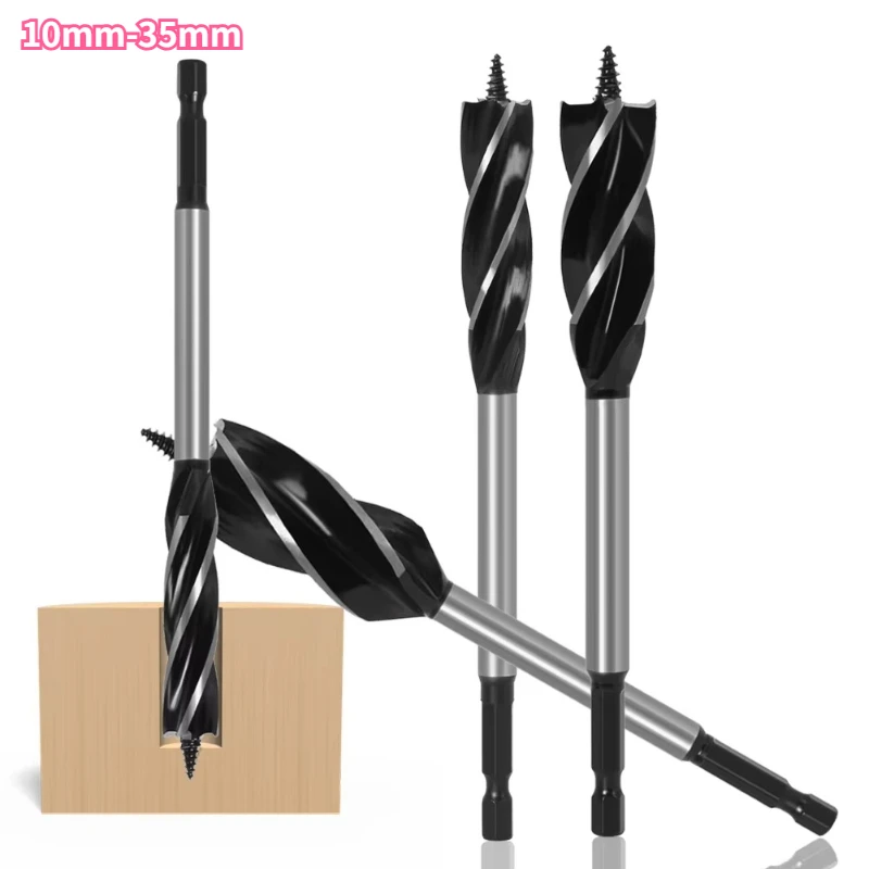 10mm-35mm Twist Drill Bit Wood Fast Cut Auger Carpenter Joiner Tool Drill Bit for Wood Cut Suit for Woodworking 1pcs