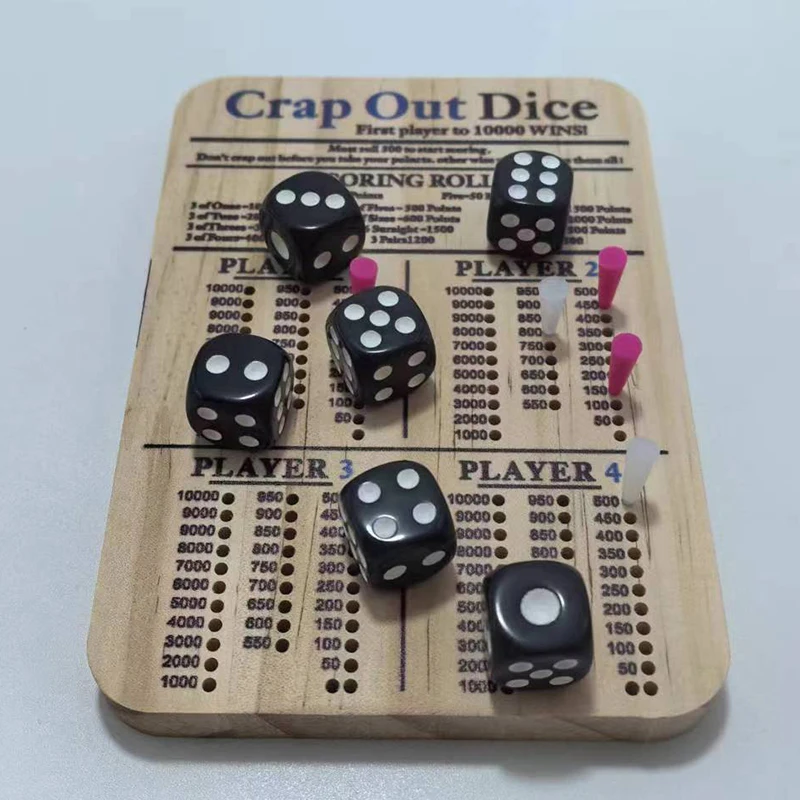 Crap Out Dice Score Board Crap Out Dice Score Board