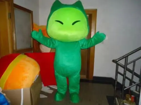 

Новый взрослый милый папа маленький зеленый персонаж вечерние костюм талисмана Рождественское нарядное платье Хэллоуин костюм талисмана Бесплатная доставка