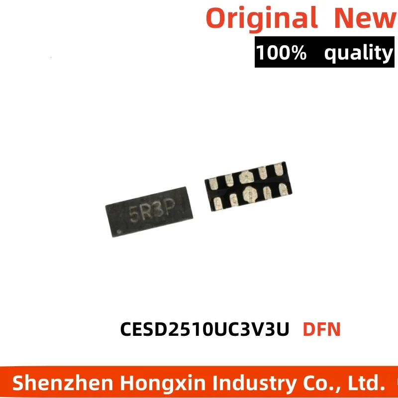

10 pieces New CESD2510UC3V3U 2510 printing wire 5R3P DFN ESD/TVS electrostatic protection tube