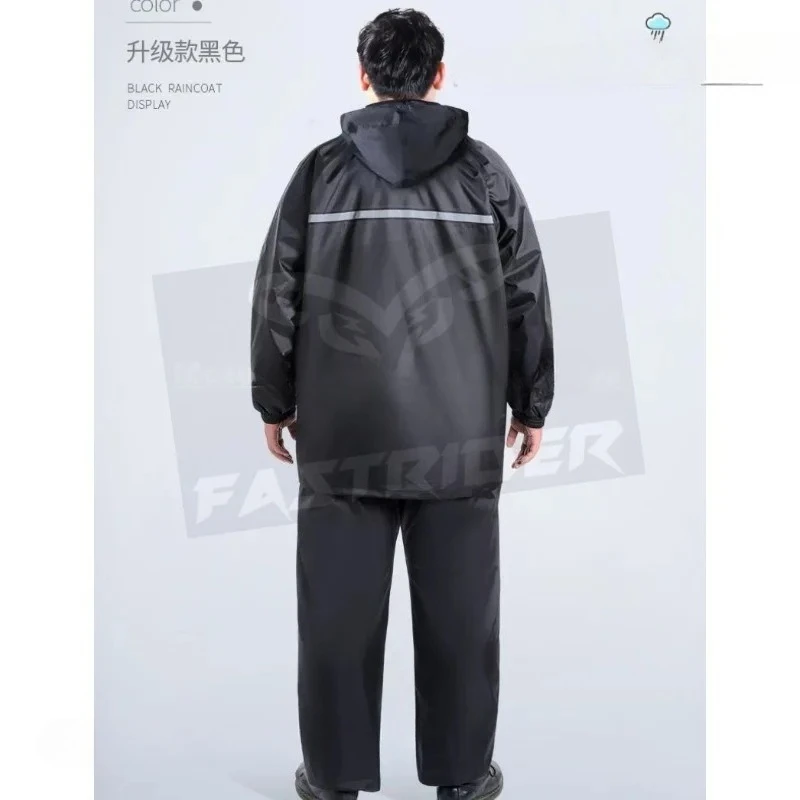 5XL 6XL 7XL Motorcycle Riding Large Size Raincoat Motorcycle Riding Raincoat Suits Extra Large Full Body Raincoat and Rain Pants