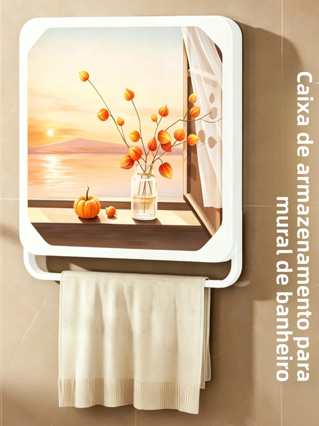 bathroom-wall-mounted-storage-box-cabinet-waterproof-clothing-rack-towel-holder-nordic-style-plastic-foldable-shelf-no-instal