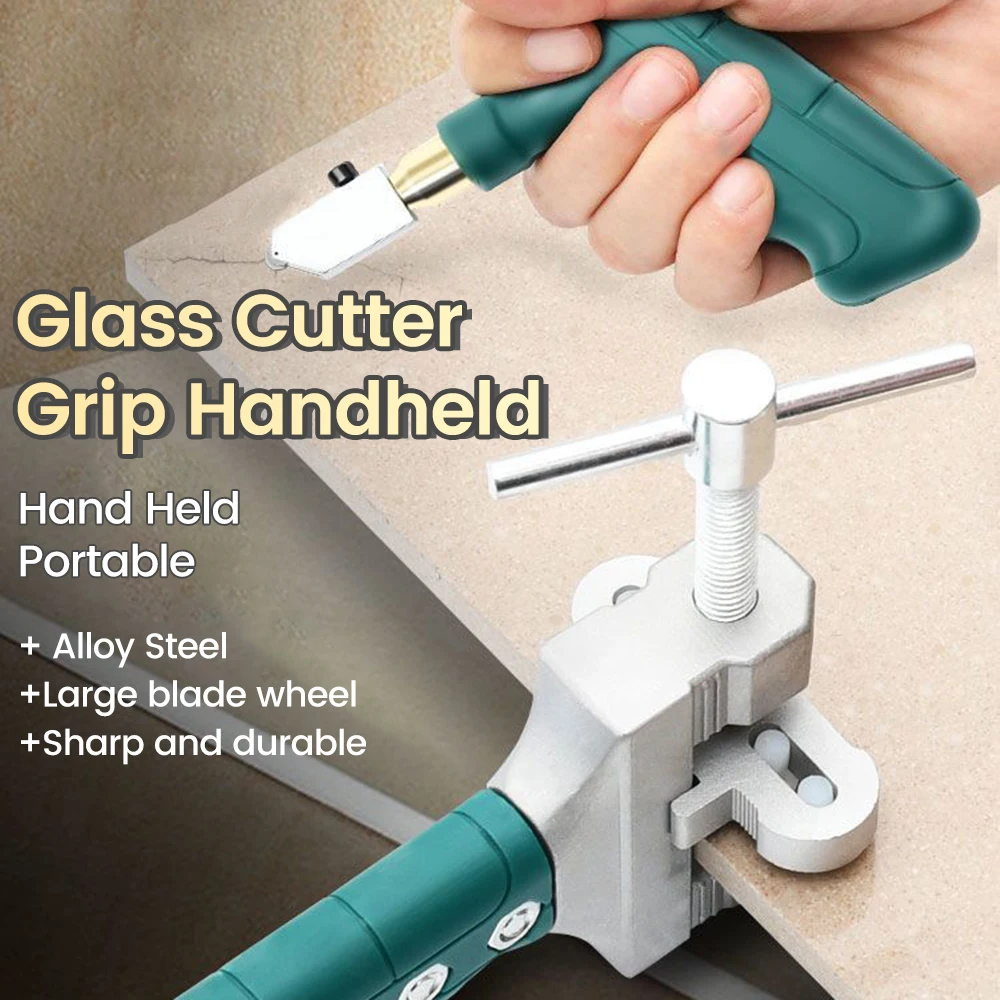 Portable Manual Diamond  Glass Tile Opener Hand-Held Replacement Cutter Heads Ceramic Tile Glass Cutter Multi-function Glass Cut